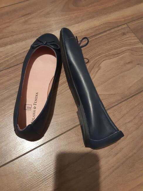 Baleriny damskie skóra 38