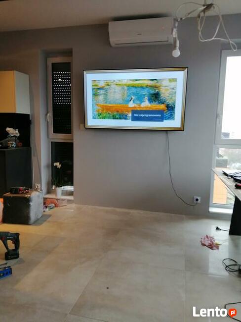 Montaż ustawianie anten satelitarnych naziemnych montaż tv