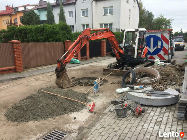Wynajem minikoparki, minikoparka usługi, Koparka, Łowicz,