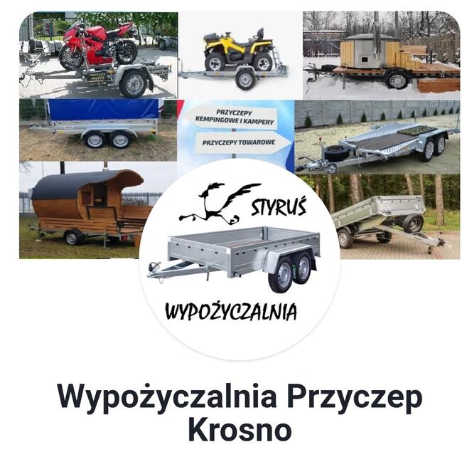Wynajem wypożyczalnia przyczepa reklamowa reklama baner