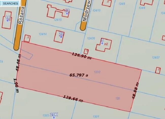Działka Budowlana (6600 m2) okolice Różanej (Syców)
