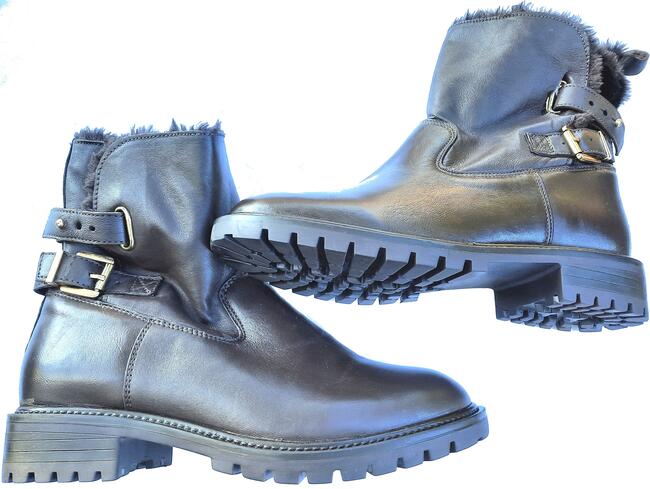 38 Botki ocieplane defekt Brązowe 25cm JD Williams