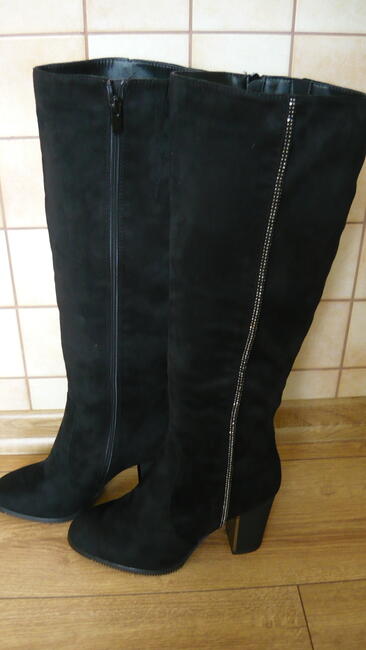 Buty zamszowe czarne