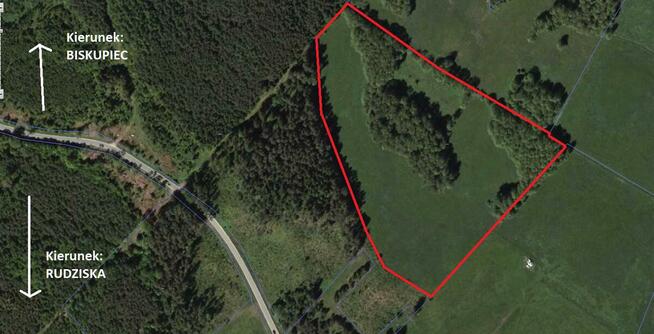 Rudziska działka rolna, las – 4,42 ha DUŻY POTENCJAŁ
