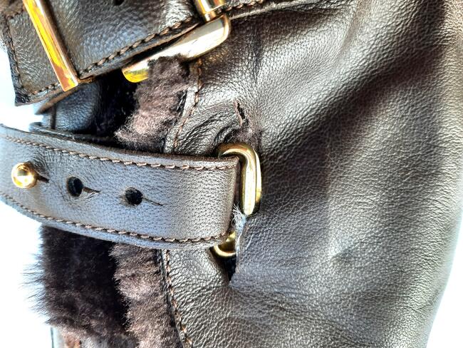 38 Botki ocieplane defekt Brązowe 25cm JD Williams