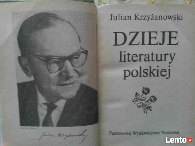 DZIEJE literatury polskiej - Julian Krzyżanowski