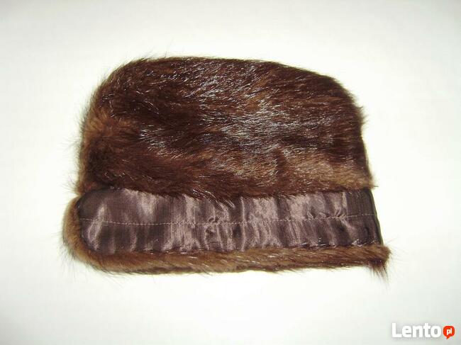 Czapka futrzana z nutrii 57-58 męska zimowa elegancka
