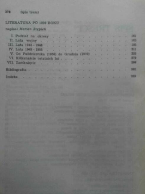 Historia literatury polskiej w zarysie tom 1 oraz tom 2