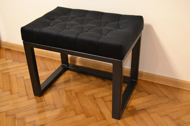 Pufa ławeczka siedzisko ławka tapicerowana stalowa LS002