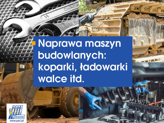 Naprawa maszyn budowlanych, naprawa koparek, ładowarek