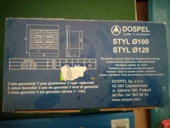 Wentylatory osiowe Dospel