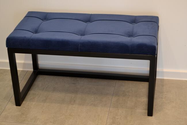 Pufa ławeczka siedzisko ławka tapicerowana stalowa LS002