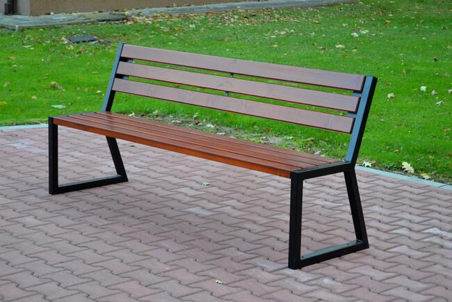 ławka uliczna ogrodowa miejska parkowa z oparciem W091 VIKI
