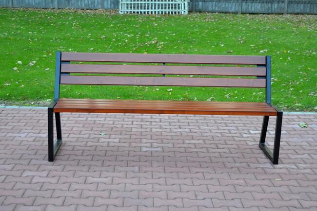 ławka uliczna ogrodowa miejska parkowa z oparciem W091 VIKI