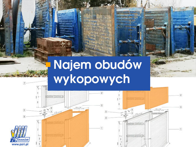 Obudowy wykopowe - wynajem obudów wykopowych - obudowa wykop