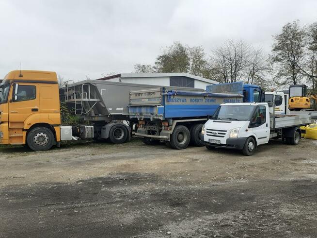 transport kruszywa odpady wywrotka laweta mulczer koszenie