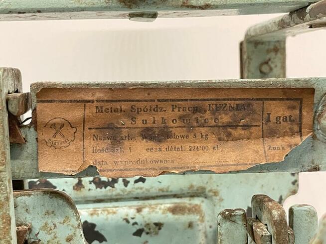 Waga szalkowa 5kg Sułkowice 1959