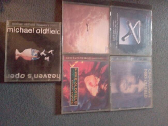 Mike Oldfield pięć płyt.