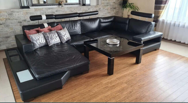 Narożnik skórzany w kształcie U