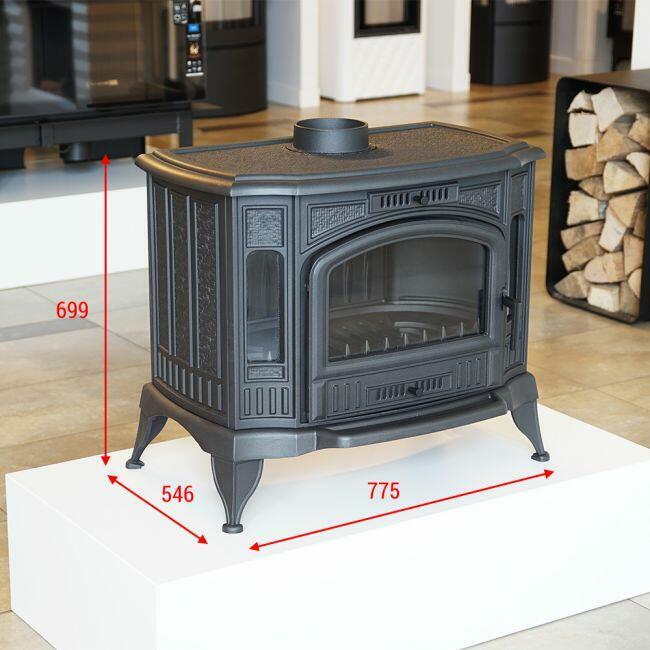 Żeliwny piec piecyk wolnostojący Kratki.pl KOZA K9