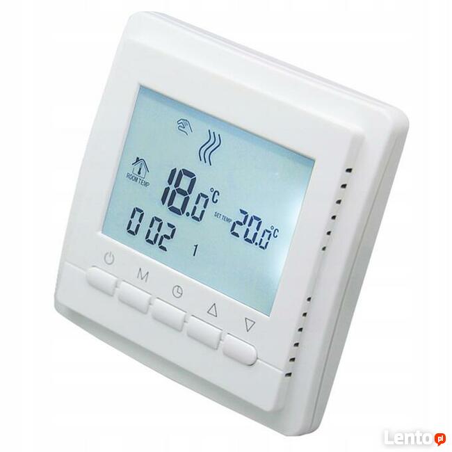 Przewodowy termostat pokojowy HEATTEC HTP100-E 230V.