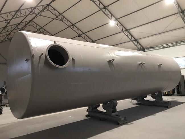 Zbiornik stalowy na wodę pitną 50 000l 50m3 - woda atest PZH