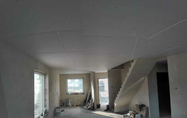 Sufity Podwieszane, Gładź, Malowanie