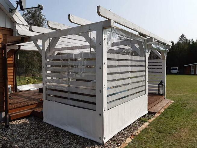 Plandeki na taras - osłony z folii przezroczystej