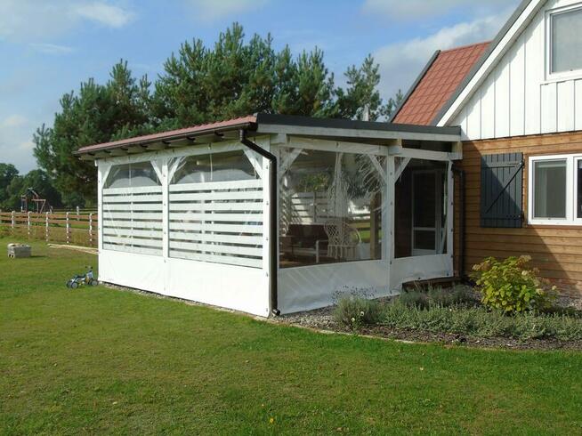 Plandeki na taras - osłony z folii przezroczystej