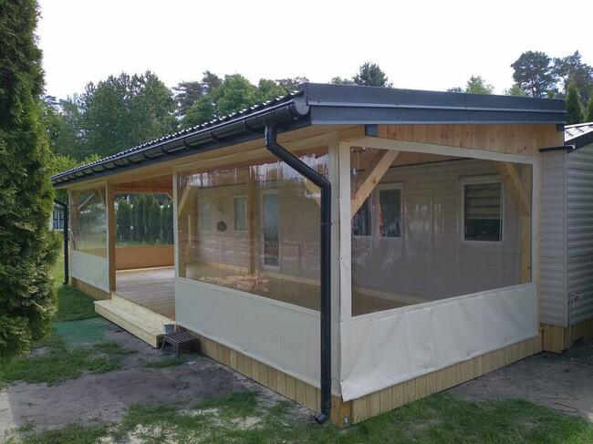 Plandeki na taras z folii przezroczystej -darmowa wycena