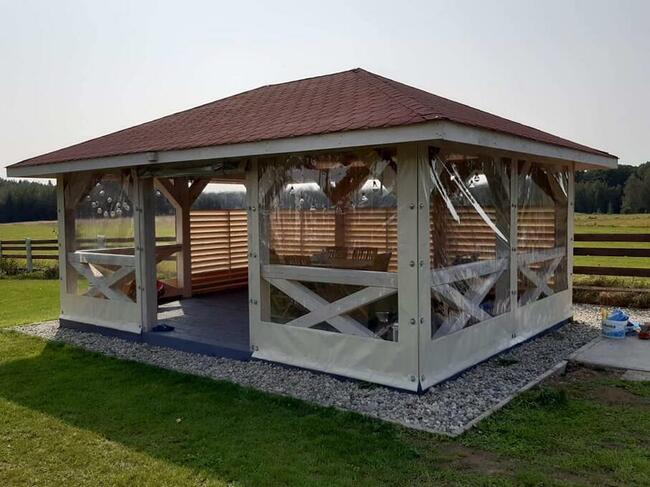 Plandeki na taras z folii przezroczystej -darmowa wycena