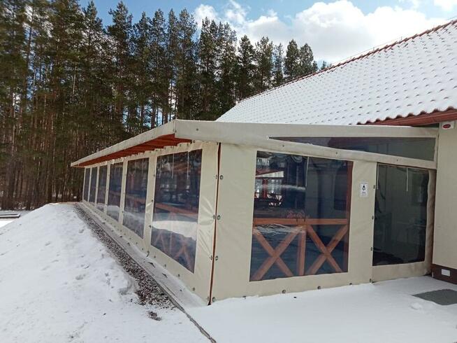 Plandeki na taras - osłony z folii przezroczystej