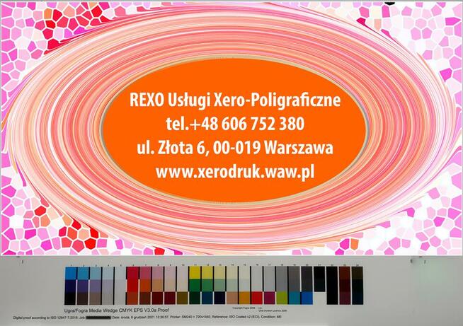 Proof cyfrowy cert ISO12647 Śródmieście Warszawa