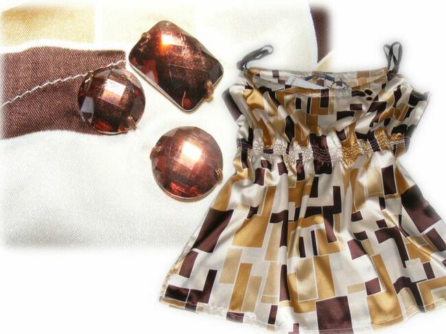 NOWY ELEGANCKI SATYNOWY TOP/TUNIKA CULTURE R.XL