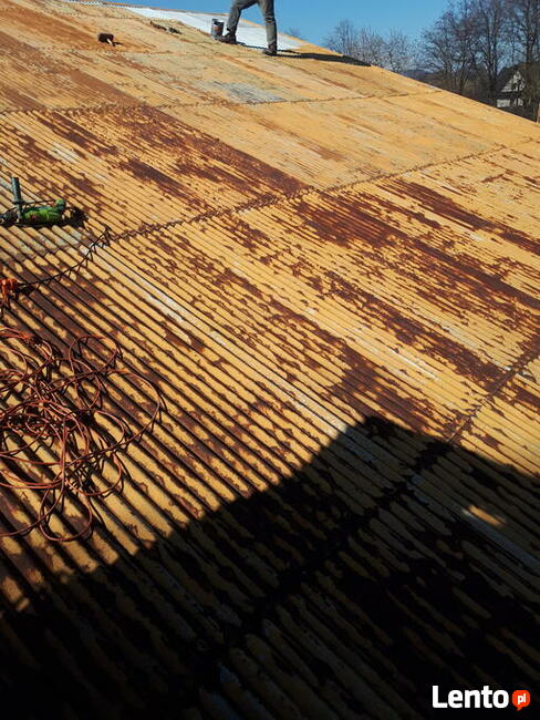 Malowanie DACHÓW, montaż śniegołapów