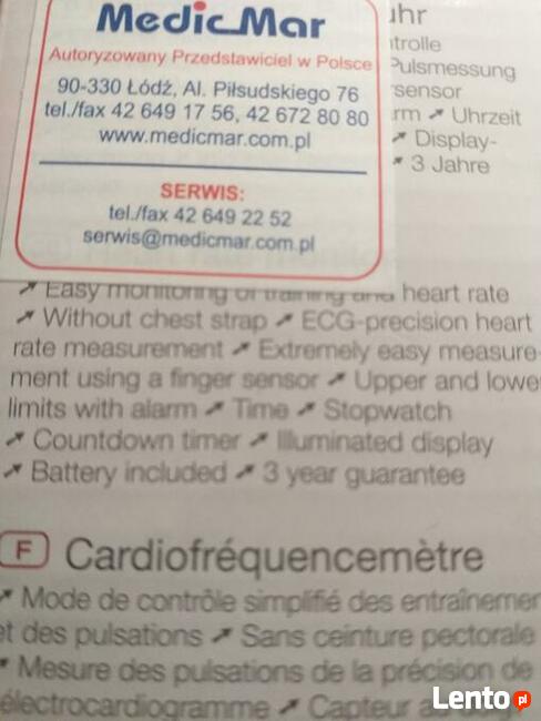 Zegarek, monitor pracy serca