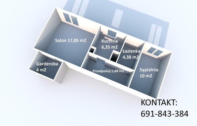 Mieszkanie 48,46m2 POJERZIERZE Kołobrzeska 32A