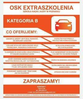 KURSY prawo jazdy kat. B, A, A2, A1, AM - motorower