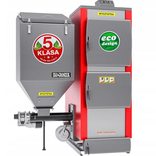 Kocioł piec podajnik EKOGROSZEK 10kW 80m2 5 klasa OD RĘKI!
