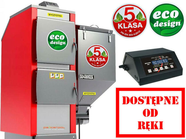 Kocioł piec podajnik EKOGROSZEK 10kW 80m2 5 klasa OD RĘKI!