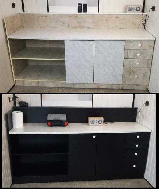 Oklejanie zmiana koloru frontów kuchni szaf meble jak nowe