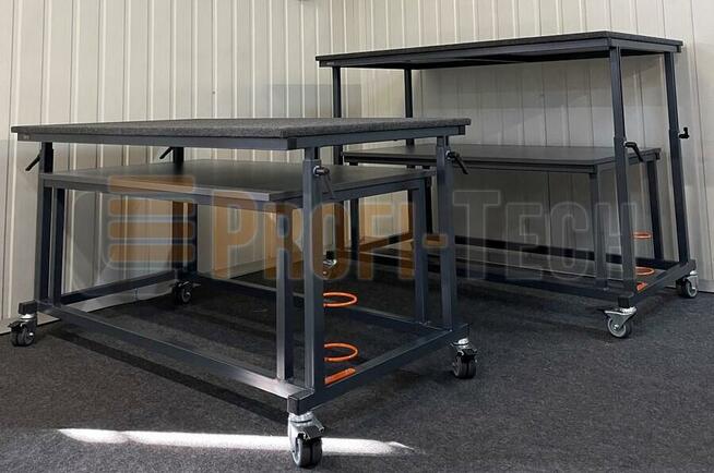 Stół do pakowania z regulacją wysokości blatu 70 - 120 cm