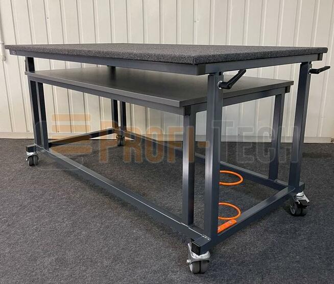 Stół do pakowania z regulacją wysokości blatu 70 - 120 cm