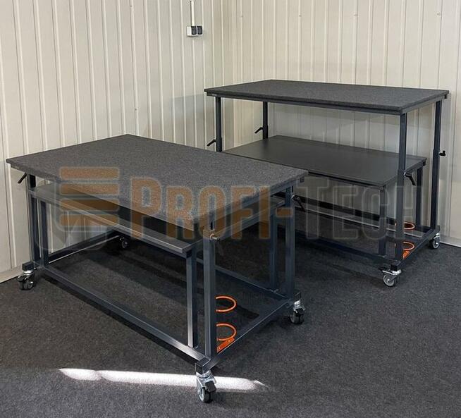 Stół do pakowania z regulacją wysokości blatu 70 - 120 cm