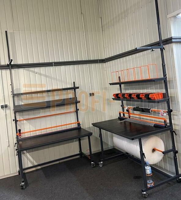 Stół do pakowania z regulacją wysokości blatu 70 - 120 cm