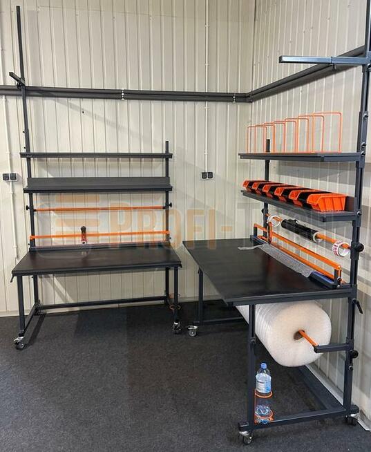 Stół do pakowania z regulacją wysokości blatu 70 - 120 cm