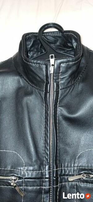 Kurtka skórzana czarna