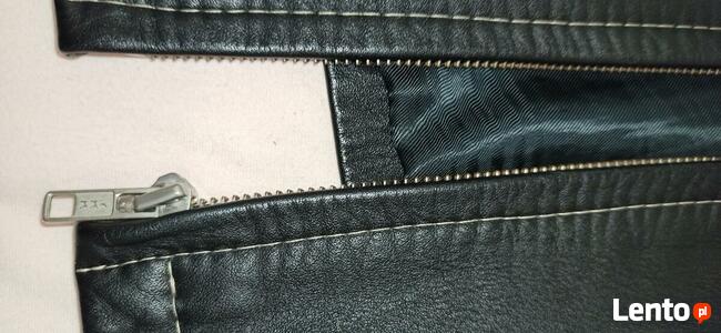 Kurtka skórzana czarna