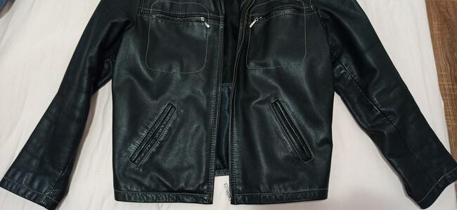 Kurtka skórzana czarna