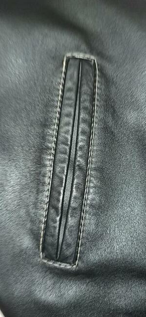 Kurtka skórzana czarna